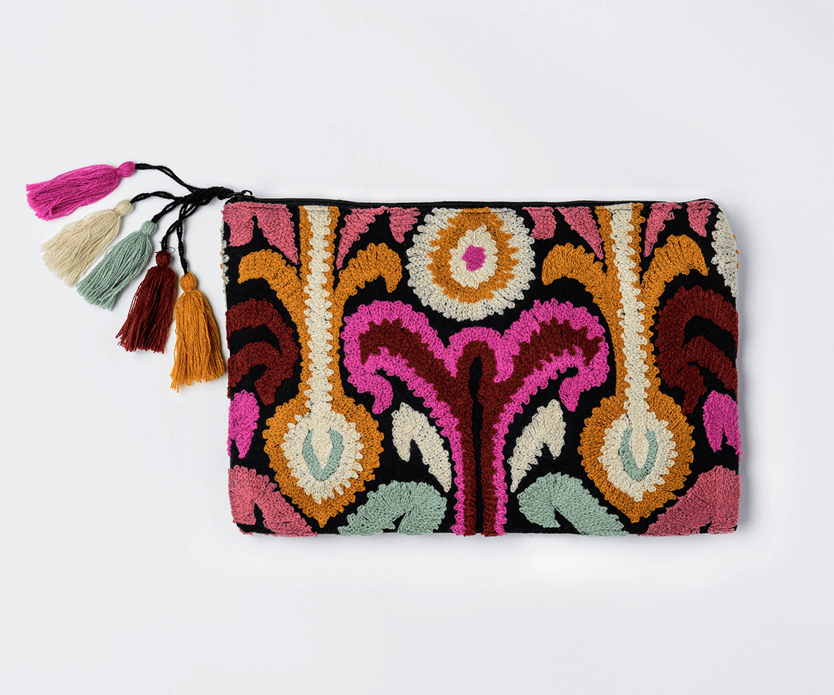 Za Za purse – hand embroidered statement clutch - Donna Hoyle Design